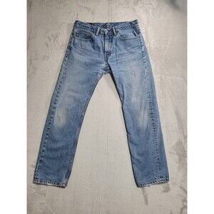 Levi's 505 Jeans Mens 34x32 Fit 34x30 Blue Regular Fit Straight Leg Cotton Denim